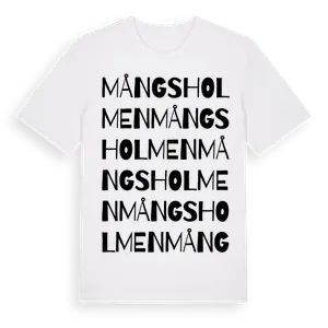 Mångsholmen ordlek t-shirt – ekologisk bomull t-shirt från Pinshirt