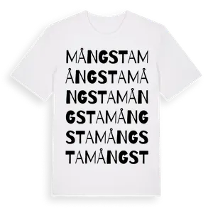Mångsta ordlek t-shirt – ekologisk bomull t-shirt från Pinshirt