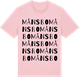 Pink Cotton t-shirt med Månsbo ordlek t-shirt