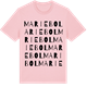 Pink Cotton t-shirt med Mariebol ordlek t-shirt