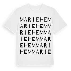 Mariehem ordlek t-shirt – ekologisk bomull t-shirt från Pinshirt