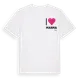 White t-shirt med Jag älskar Marma t-shirt litet tryck