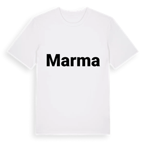 Marma fetstil t-shirt – ekologisk bomull t-shirt från Pinshirt