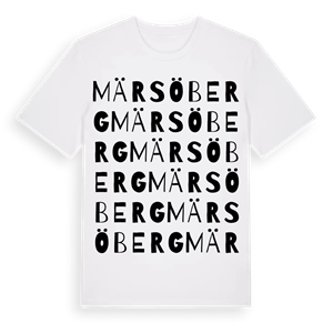 Märsöberg ordlek t-shirt – ekologisk bomull t-shirt från Pinshirt
