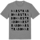 Mid Heather Gray t-shirt med Marstrand ordlek t-shirt