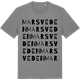 Mid Heather Gray t-shirt med Marsveden ordlek t-shirt