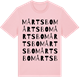 Pink Cotton t-shirt med Mårtsbo ordlek t-shirt