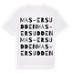 Mas-Ersudden ordlek t-shirt