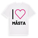 White t-shirt med Jag älskar Måsta t-shirt stort tryck