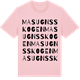 Pink Cotton t-shirt med Masugnsskogen ordlek t-shirt