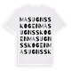 White t-shirt med Masugnsskogen ordlek t-shirt