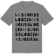 Mid Heather Gray t-shirt med Masugnsskogen ordlek t-shirt