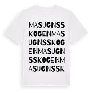 Masugnsskogen ordlek t-shirt – ekologisk bomull t-shirt från Pinshirt