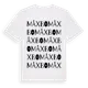 White t-shirt med Måxbo ordlek t-shirt