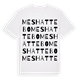 White t-shirt med Meshattebo ordlek t-shirt