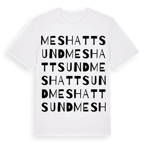 Meshattsund ordlek t-shirt – ekologisk bomull t-shirt från Pinshirt