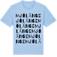 Blue Soul t-shirt med Mjölänge ordlek t-shirt