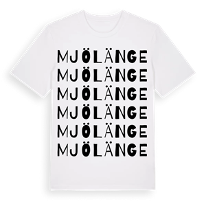 Mjölänge ordlek t-shirt – ekologisk bomull t-shirt från Pinshirt