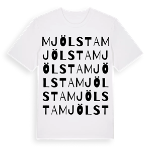 Mjölsta ordlek t-shirt – ekologisk bomull t-shirt från Pinshirt