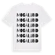 White t-shirt med Mogalund ordlek t-shirt