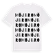 White t-shirt med Möjbro ordlek t-shirt