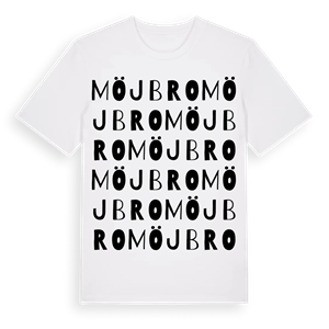 Möjbro ordlek t-shirt – ekologisk bomull t-shirt från Pinshirt