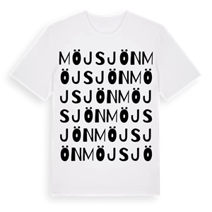 Möjsjön ordlek t-shirt – ekologisk bomull t-shirt från Pinshirt