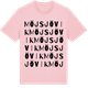 Pink Cotton t-shirt med Möjsjövik ordlek t-shirt