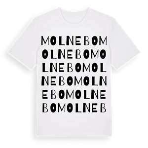 Molnebo ordlek t-shirt – ekologisk bomull t-shirt från Pinshirt