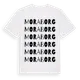 White t-shirt med Moraborg ordlek t-shirt