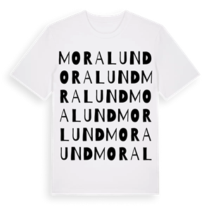 Moralund ordlek t-shirt – ekologisk bomull t-shirt från Pinshirt