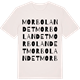 Vintage White t-shirt med Morbolandet ordlek t-shirt