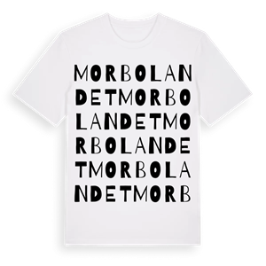 Morbolandet ordlek t-shirt – ekologisk bomull t-shirt från Pinshirt