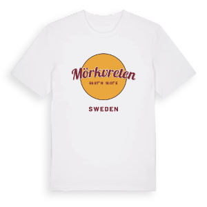 Mörkvreten cirkel t-shirt – ekologisk bomull t-shirt från Pinshirt