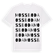 White t-shirt med Mossboda ordlek t-shirt