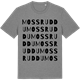 Mid Heather Gray t-shirt med Mossruddu ordlek t-shirt