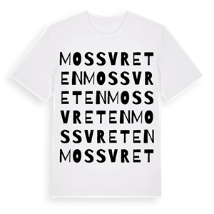 Mossvreten ordlek t-shirt – ekologisk bomull t-shirt från Pinshirt