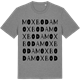 Mid Heather Gray t-shirt med Moxboda ordlek t-shirt