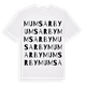 White t-shirt med Mumsarby ordlek t-shirt