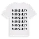White t-shirt med Mumsarby ordlek t-shirt