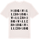 Vintage White t-shirt med Mungavallen ordlek t-shirt
