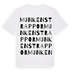Munkens trappor ordlek t-shirt – ekologisk bomull t-shirt från Pinshirt