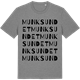 Mid Heather Gray t-shirt med Munksundet ordlek t-shirt