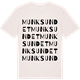 Vintage White t-shirt med Munksundet ordlek t-shirt
