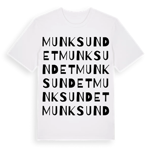 Munksundet ordlek t-shirt – ekologisk bomull t-shirt från Pinshirt