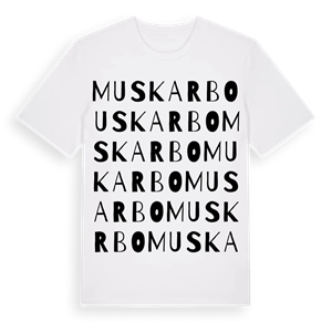 Muskarbo ordlek t-shirt – ekologisk bomull t-shirt från Pinshirt