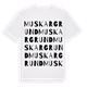 Muskargrund ordlek t-shirt