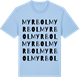Blue Soul t-shirt med Myrbol ordlek t-shirt