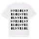 Myrbol ordlek t-shirt