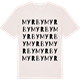 Vintage White t-shirt med Myrby ordlek t-shirt
